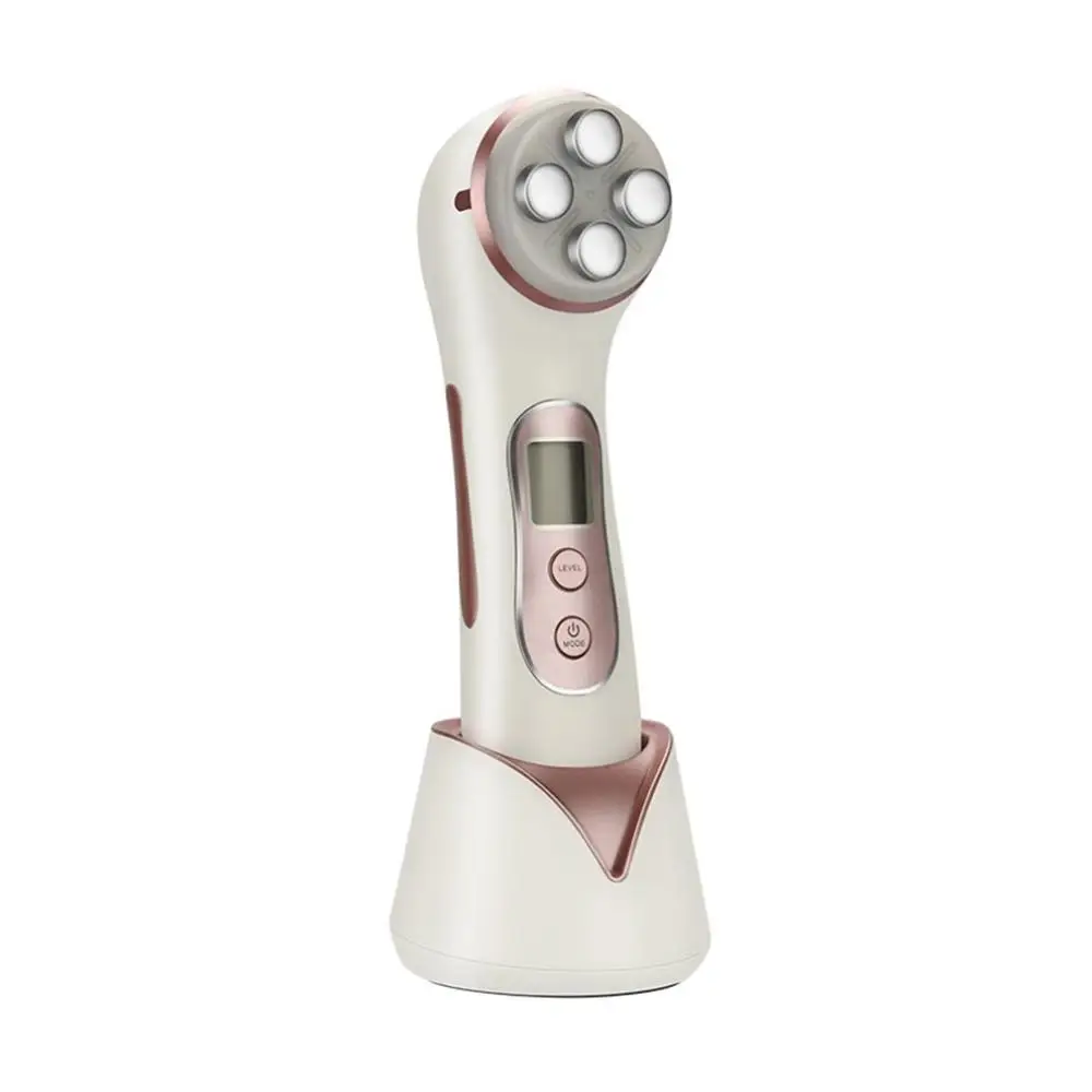 

5 in 1 Multi-Function RF EMS Radio Frequency Facial LED Photon Skin Beauty Device Face Tighten USB Ultrasonic Beauty Instrument