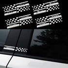 2 шт., декоративные ПВХ Наклейки на боковые окна Fiat ABARTH 500 Punto Panda Tipo Idea Stilo Bravo Doblo