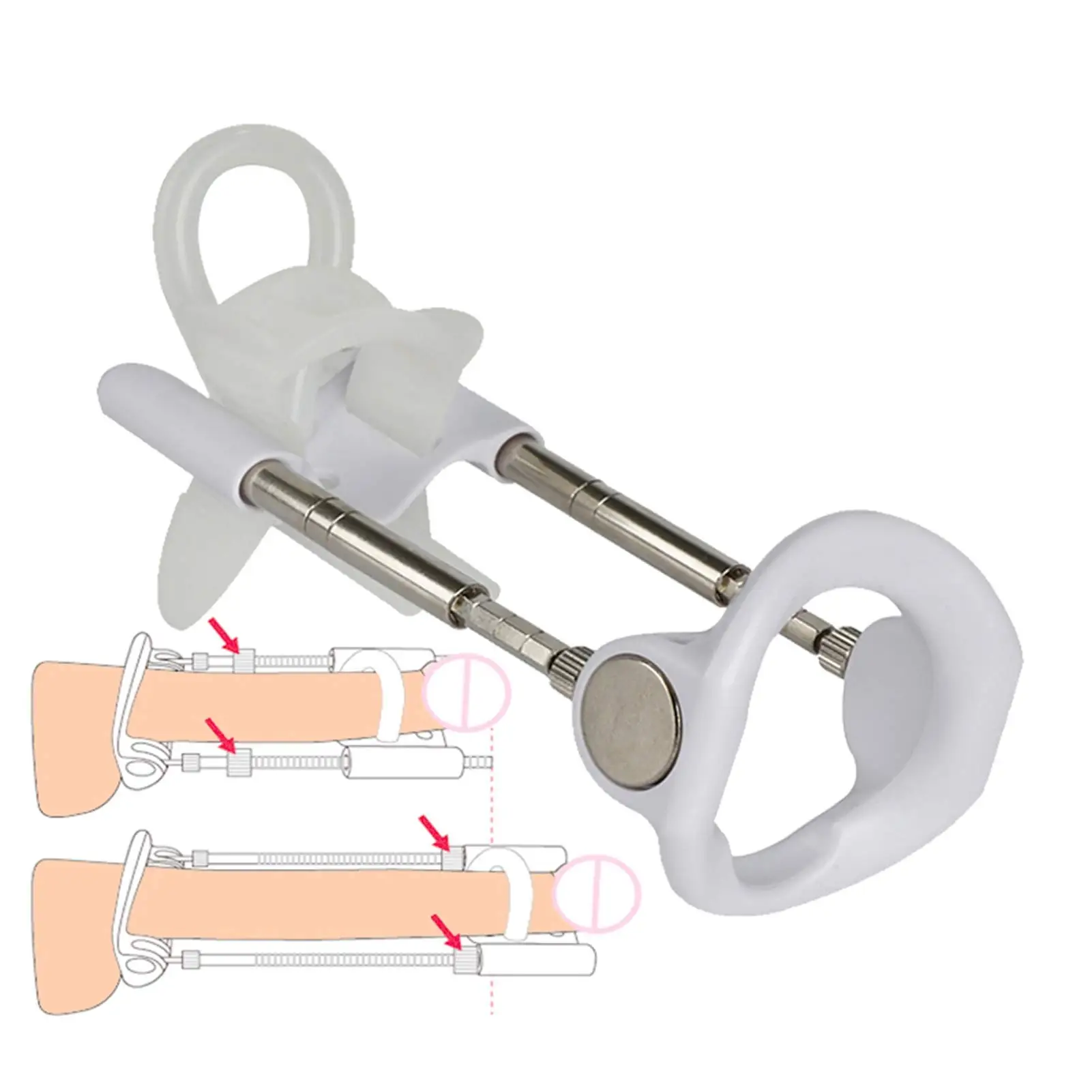 Новинка 2021, тренажер для пениса, увеличивающий рост мужской тренажер для пениса, устройство для вытягивания, портативный спортивный тренаж...