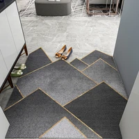 creativity geometry diy highend wireng floor mat light luxury doormat hall step on the foot pad easy to clean durable cushion