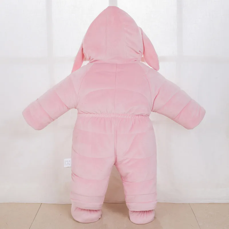 30 degrees cold Winter warm Baby girl Clothes New born Style Baby Rompers Baby Boys Jumpsuits cute Cartoon Infant Overalls