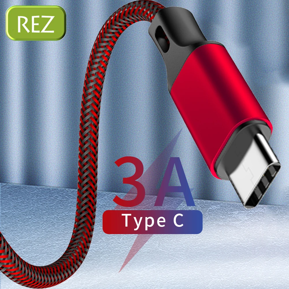 REZ USB Type C кабель для Oneplus 6T красный быстрой зарядки kabel Usb передачи данных Mi новый