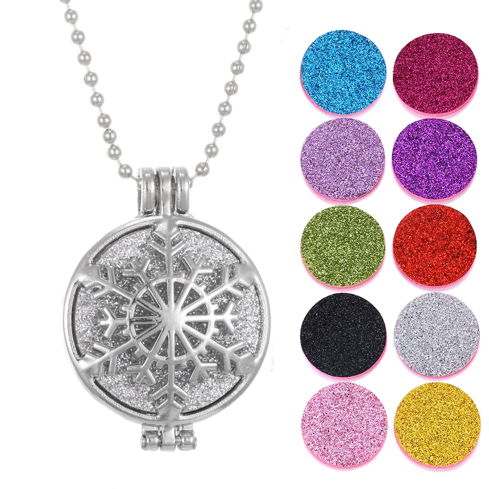 Рождественское украшение для ароматерапии снежинка ожерелье парфюм эфирное