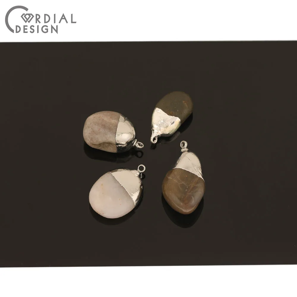 

Cordial Design 50Pcs Jewelry Accessories/Charms For Necklaces/Multicolor Natural Stone/Earring Findings/Hand Made/DIY Making