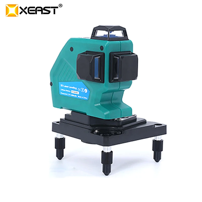 XEAST 12 линий 3D MW-93T-3G лазерный уровень самонивелирующийся 360 горизонтальный и вертикальный крест супер мощный зеленый лазерный луч