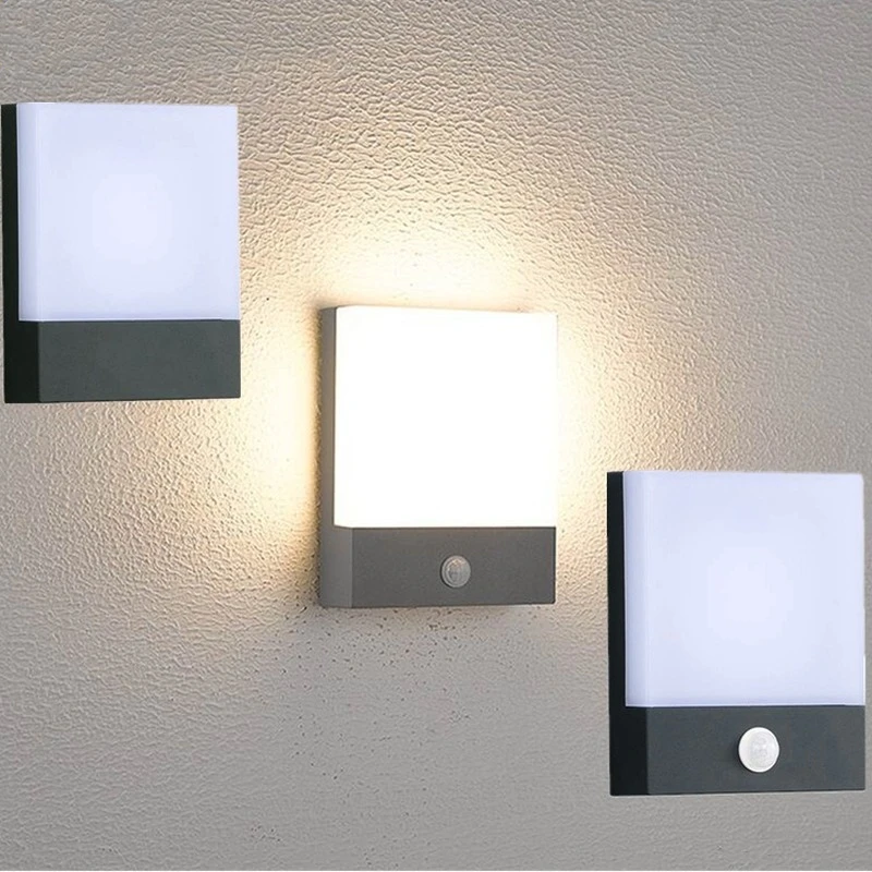 Led Wall Light Sensor Sconce 18W Aluminum Bedroom for Home Indoor Outdoor Waterproof Acrylice