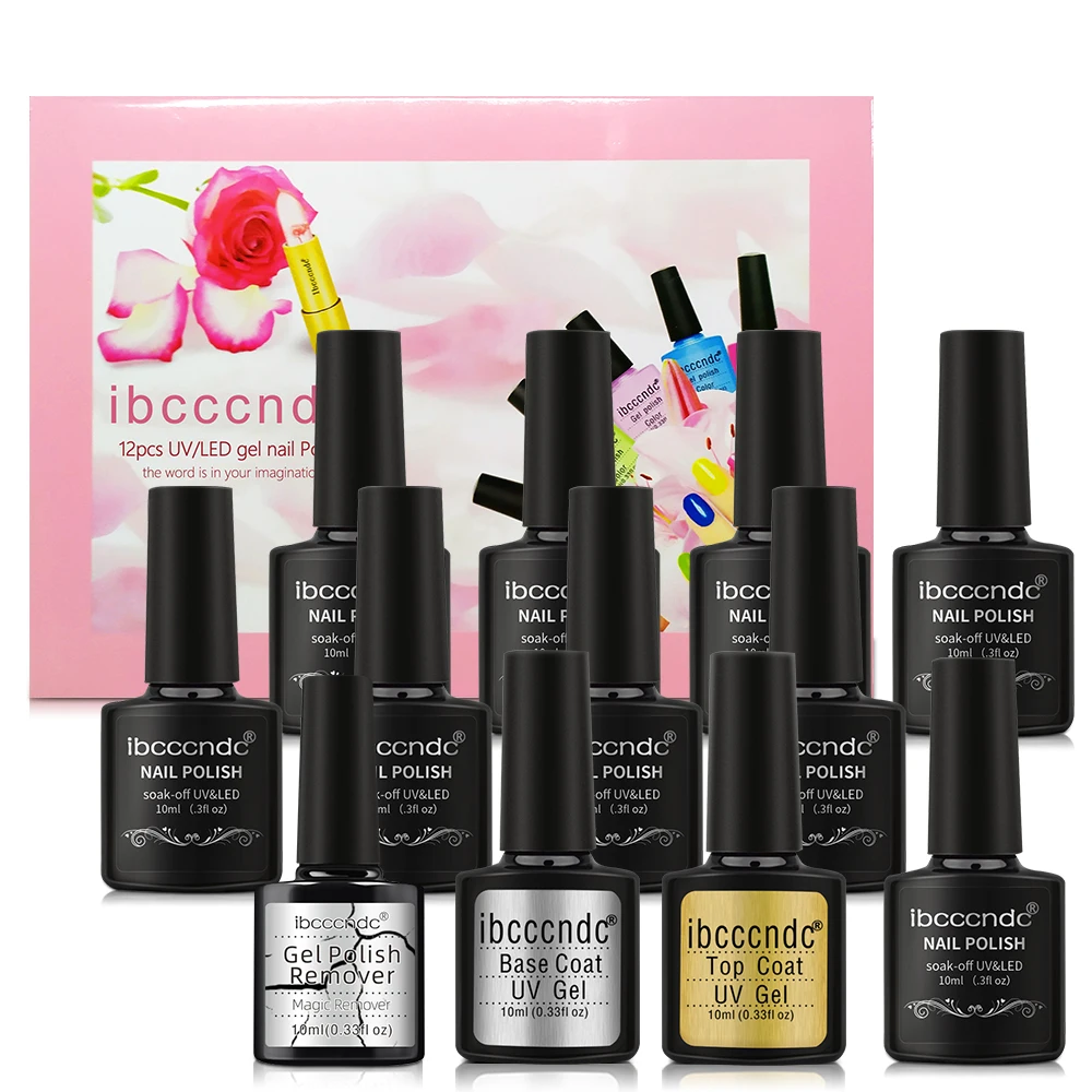 10 мл УФ набор гель-лаков для ногтей Burst Magic Nail Remover база и верхнее покрытие с 36 Вт