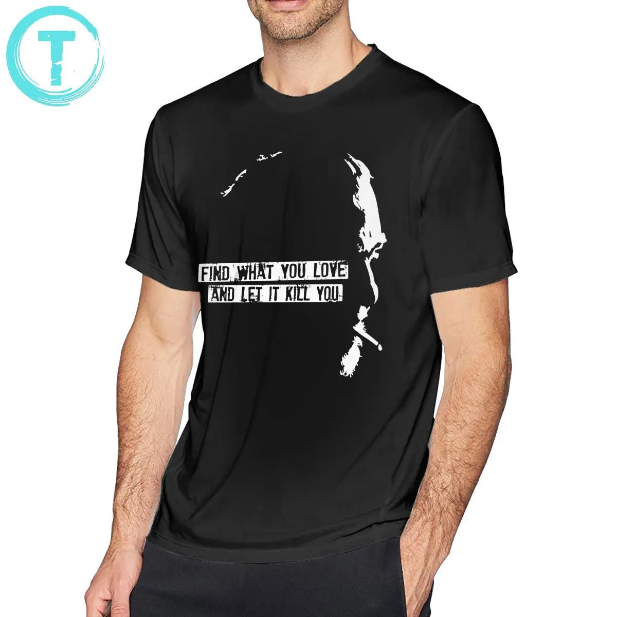 Чарльз Буковски футболка Чарльза Bukowski Большие размеры Милая уличная одежда