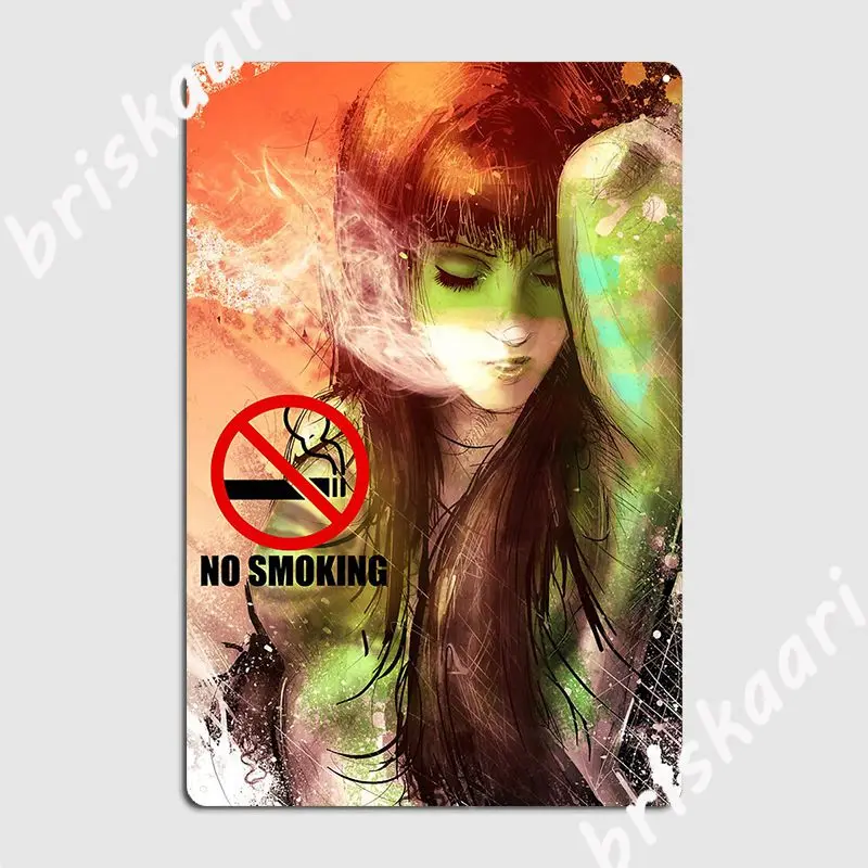 

No Smoking Metal Sign Club Painting Décor create pub Garage Tin sign Poster