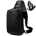 Сумка-мессенджер OZUKO Мужская через плечо, водонепроницаемая, с USB-зарядкой, для iPad 9,7