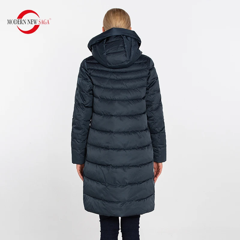 MODERN NEW SAGA 2020 Женская Теплая Длинная Куртка Пальто Женское Зимнее Длинное Зимние