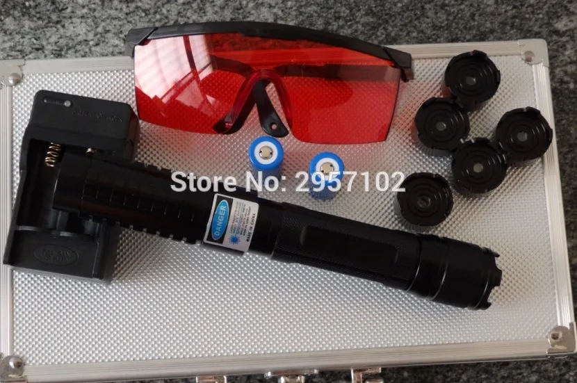 

Most Powerful Military Blue Laser Pointer 500w 500000m 450nm Flashlight Burn Match Candle Lit Cigarette Wicked LAZER Hunting