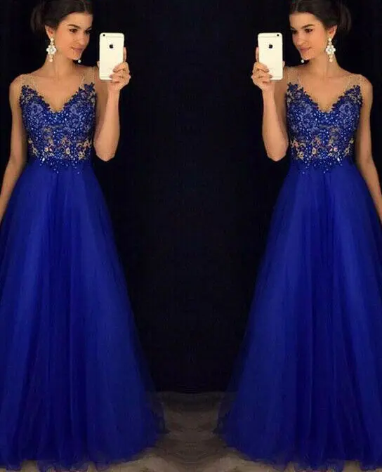 Элегантное женское Сетчатое вечернее платье с блестками прозрачное бальное без