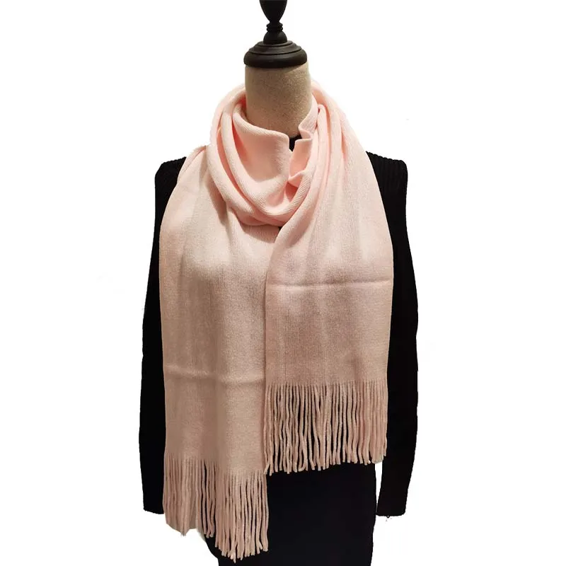 18 цветов женский розовый кашемировый шарф Зимний теплый Пашмина из мягкой ткани