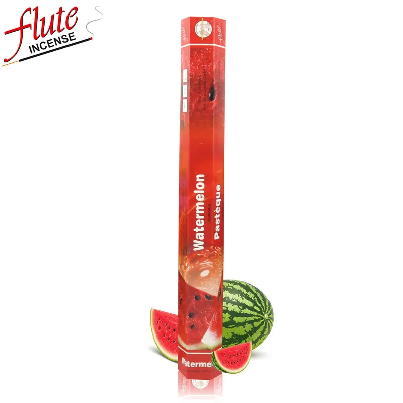 Watermelon Флейта 20 палочек/упаковка вишня ароматическая специя Порошковая палочка ладан ручной работы из индийского сжигания в гостиной для йоги - Аромат: Watermelon
