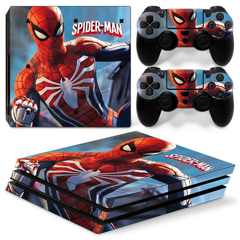 Виниловая наклейка для консоли PS4 Slim и 2 контроллера | Электроника