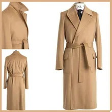 Caqui casaco de lã masculino com cinto grosso quente plus size feito sob encomenda longo casaco casual formal festa de formatura de negócios jaqueta masculina (3)