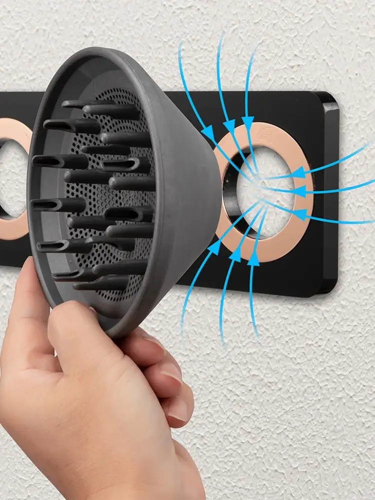 Настенный держатель для фена подставка фен кронштейн без гвоздей стойка