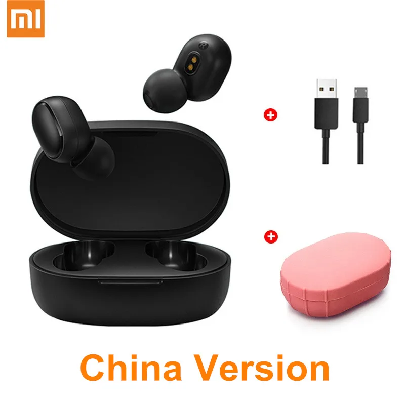 China 2 Xiaomi Redmi Airdots беспроводные наушники Голосовое управление TWS 5,0 Bluetooth наушники оригинальные Xiaomi наушники Контрольный динамик - Цвет: China 2