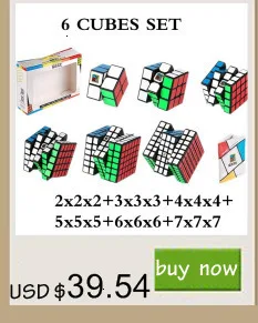 Qiyi, набор из 4 кубиков, магический нео-куб, набор включает 2x2 3x3x3 4x4x4 5x5x5, безлипкий кубик для тренировки мозга, детские игрушки