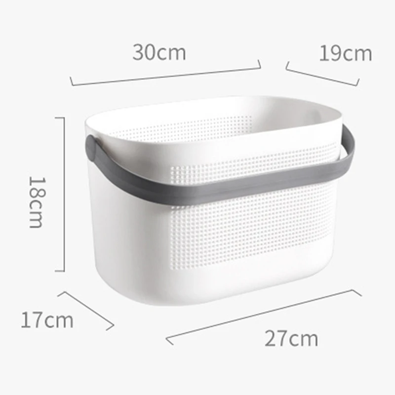 Новая Корзина для ванны с плотными отверстиями и ручкой корзина хранения фруктов
