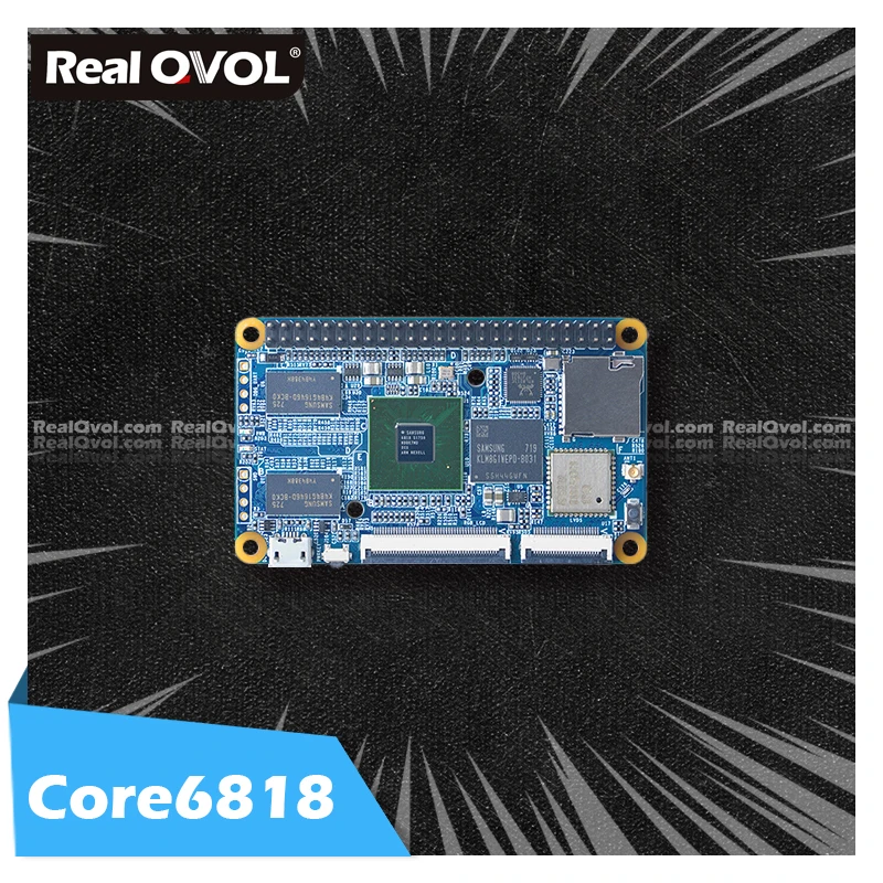 RealQvol Friendlyelec Core6818 1 ГБ ОЗУ 8 eMMC промышленные приложения гигабитная макетная плата