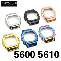 5600 metal bezel case cover watchband gwm5610 dw5600 watch strap case g5610 bezel stainless steel bracelet belt frame tools