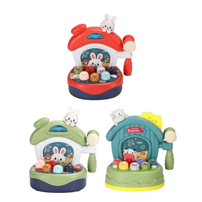 

Brain Developmental Toy Wrack-A-Mole Gameset with Light & Sound Training Baby Pounding Toy Playset Early Education Toy