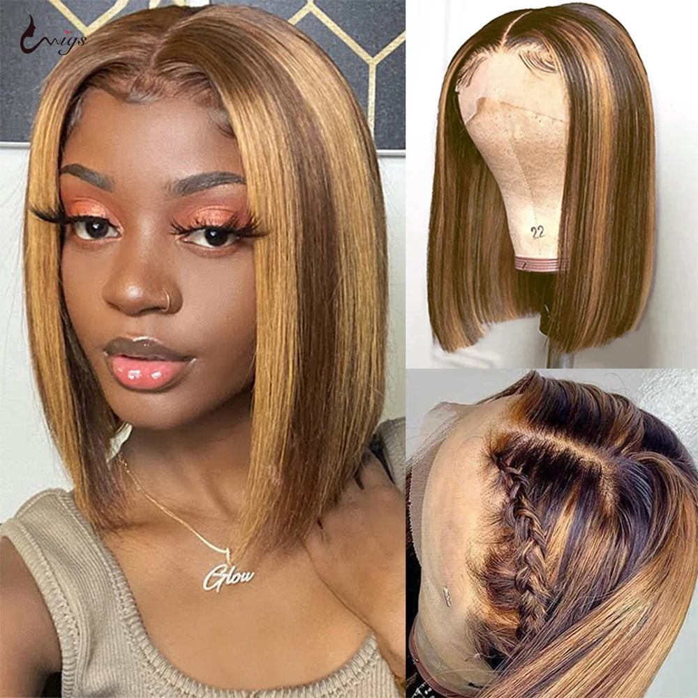 

Uwigs Highlight Wig Lace Front Human Hair Wigs Brazilian Hair Straight Bob Wig 99J Burgundy Lace Front Wig Natural Hair Bob Wig