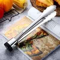cooking tongs 304 stainless steel serving tongs for barbecue grilling cooking salad serving frying cocina accesorio