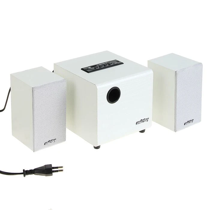 Компьютерные колонки 2.1 SmartBuy SPARTA SBA-210 2х2 Вт+8 Вт MP3 FM 220 В белые 2322741 |