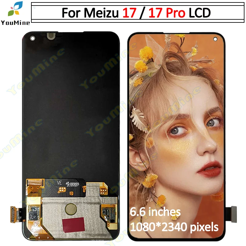 6 &quotдисплей для Meizu 17 Pro LCD кодирующий преобразователь сенсорного экрана в сборе
