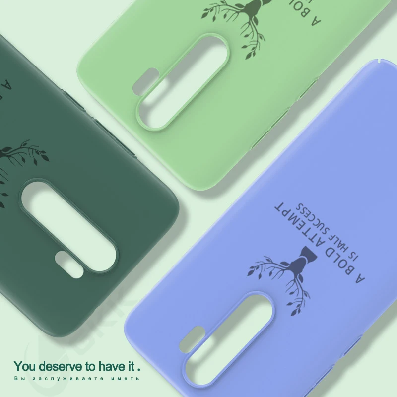 

GKK Liquid Silicone Case for Xiaomi Redmi Note 8 Pro Case Matte Baby Skin Full Protection With Glass Hard Redmi Note 8 Pro Case