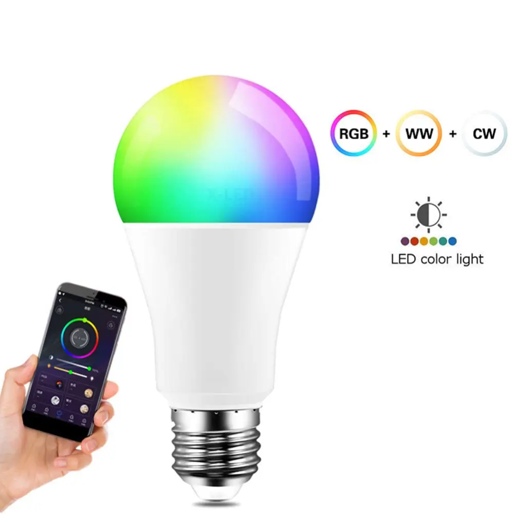 

Bluetooth WiFi RGB Alexa ing 9W E26 E27
