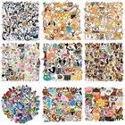 50 шт., водонепроницаемые ПВХ наклейки с животными из мультфильмов, граффити, скейтборд, чемодан, гитара, забавные наклейки для Samsung, ноутбуков, телефонов