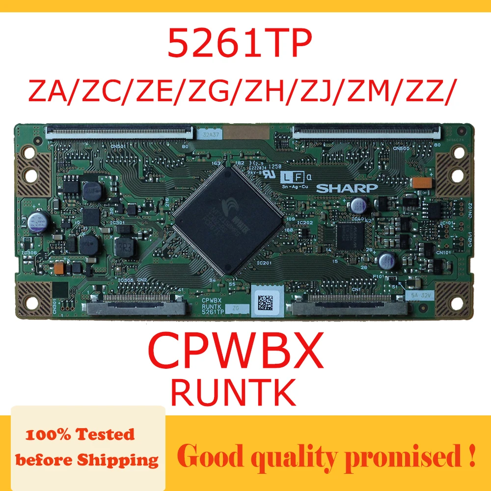 

5261TP ZA ZC ZE ZG ZH/ ZJ ZM ZZ 5261tp cpwbx runtk t-con board origional product logic board t con board good test