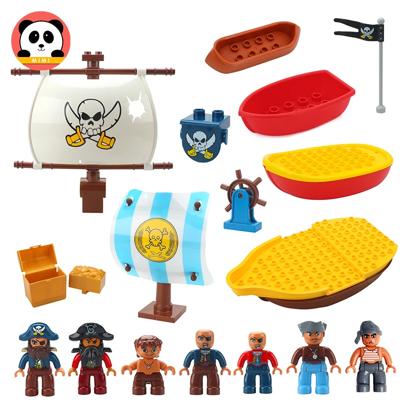 

Big Building Block Ideas Series The Eternity Pirate Ship Model Accessories Diy Bricks Captain Jack Toy Gifts For Children Kids