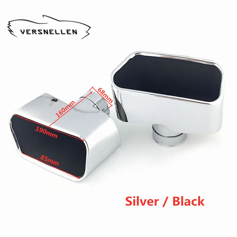 Наконечник Выхлопной Трубы из нержавеющей стали 304 2 шт. квадратный наконечник