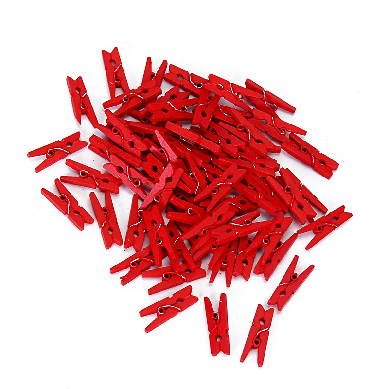 25 шт. 2 5 см Лидер продаж мини прищепки из натурального дерева для фотобумаги