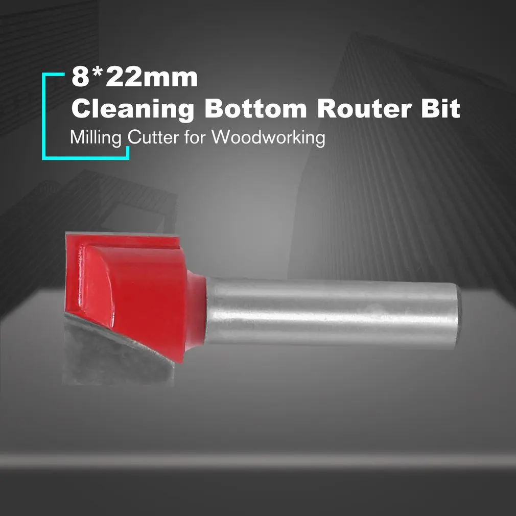 Одежда высшего качества 1 шт. Концевая фреза 8 мм хвостовик Чистка нижней части