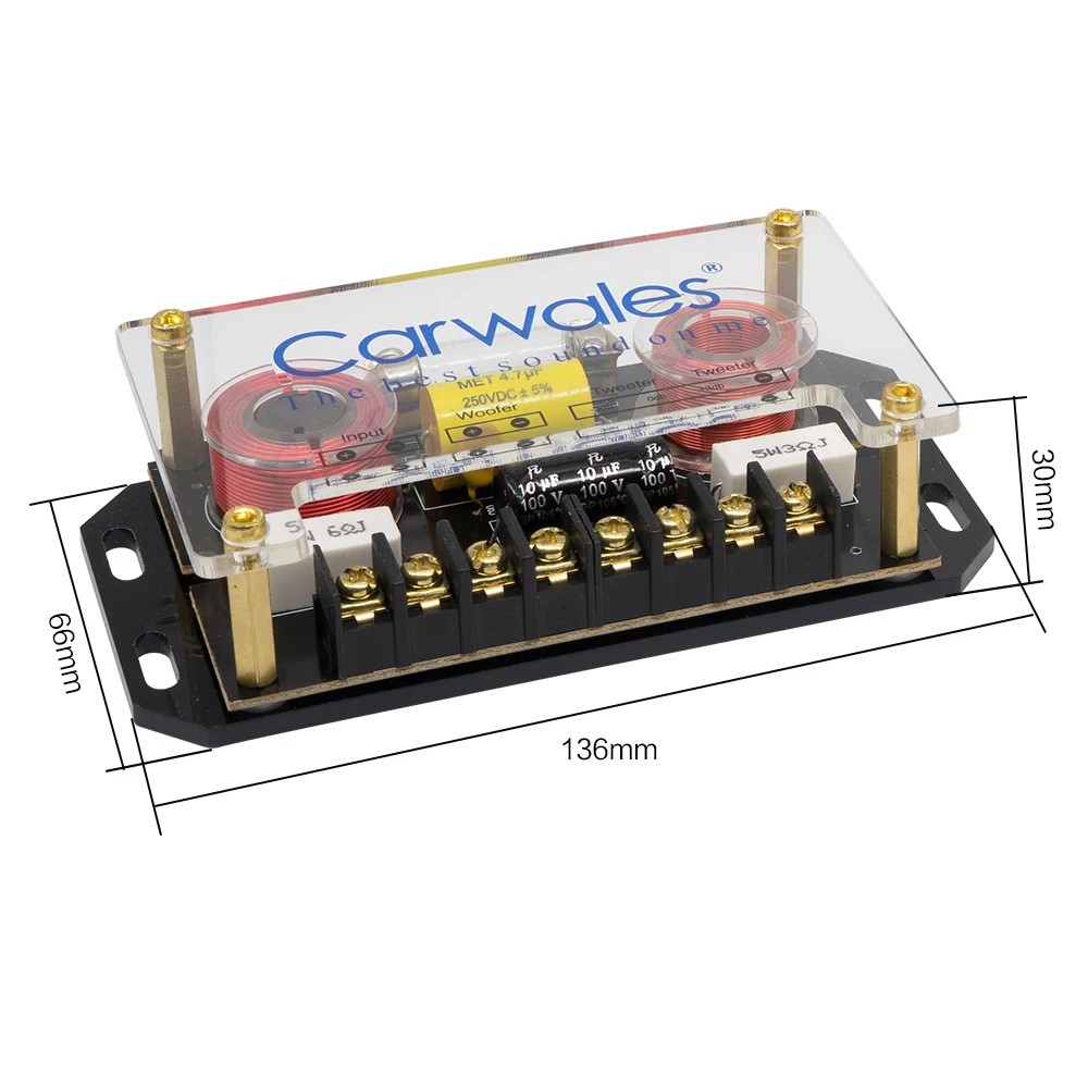Carwales Hi-Fi автомобиля Динамик комплект 6,5 дюймов громкий Динамик 2-полосная звук Системы НЧ-динамик ВЧ 400W аудио Динамик s комплект для автомобиля с твитер