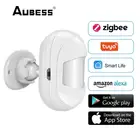 Датчик человеческого тела Aubess Tuya Zigbee3.0, датчик движения тела 360, беспроводной ZigBee работает со шлюзом, хаб для умного дома