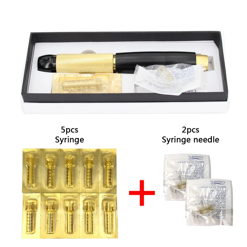 0 5 мл 3 ступенчатая регулируемая ручка без иглы гиалуроновая пистолет для лица