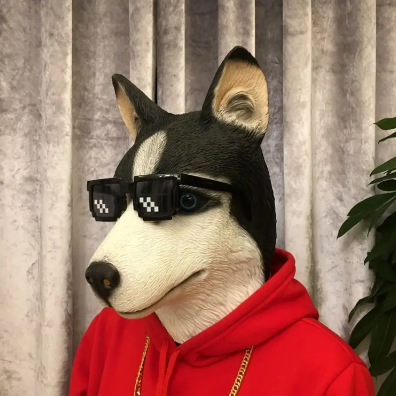 Костюм для костюмированной вечевечерние НКИ с изображением животных головы