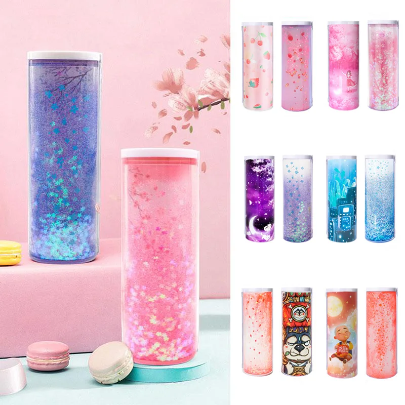 

Чехол для карандашей NBX прозрачный, с калькулятором, школьные принадлежности для девочек и мальчиков