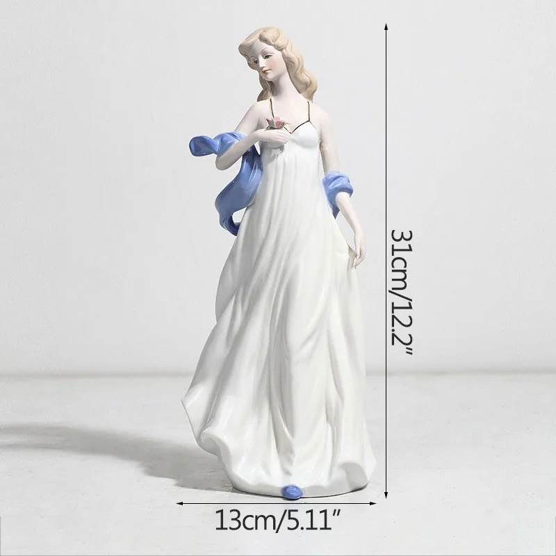 

Western Modern Beauty Character Figure Bedside Decoration Sculpture Ceramic Ornaments Home Decoration Accessories Desk Decors