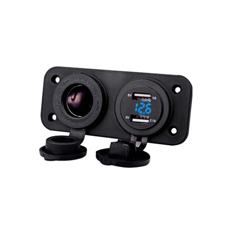 Автомобильный разветвитель Разветвитель Прикуривателя двойное зарядное