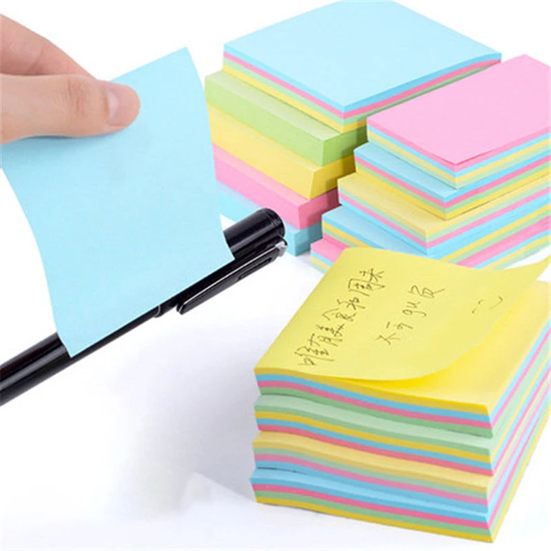 

Memo Pad Memo Sticker Paper Office Stationery Small Plan Pocket Notepad Sticky Notes Creative Self-Stick Notes