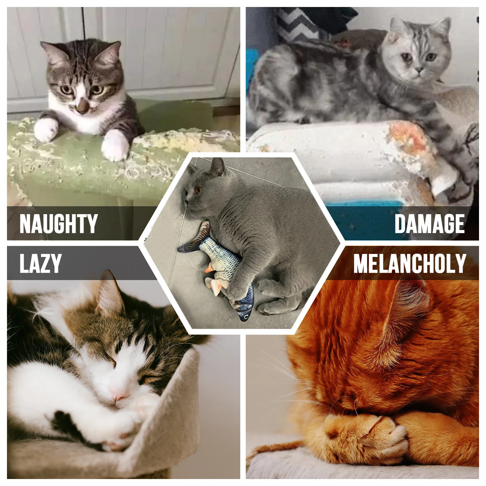 

Electric fish toy for cat tiny tuna cat toys interactive electronic floppy fish cat toy with catnip for Pet Toy cat supplies