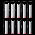 500 шт XL 32 мм длинные C изогнутые накладки для ногтей Искусственные квадратные накладные накладки для ногтей прозрачные накладные ногти для маникюра